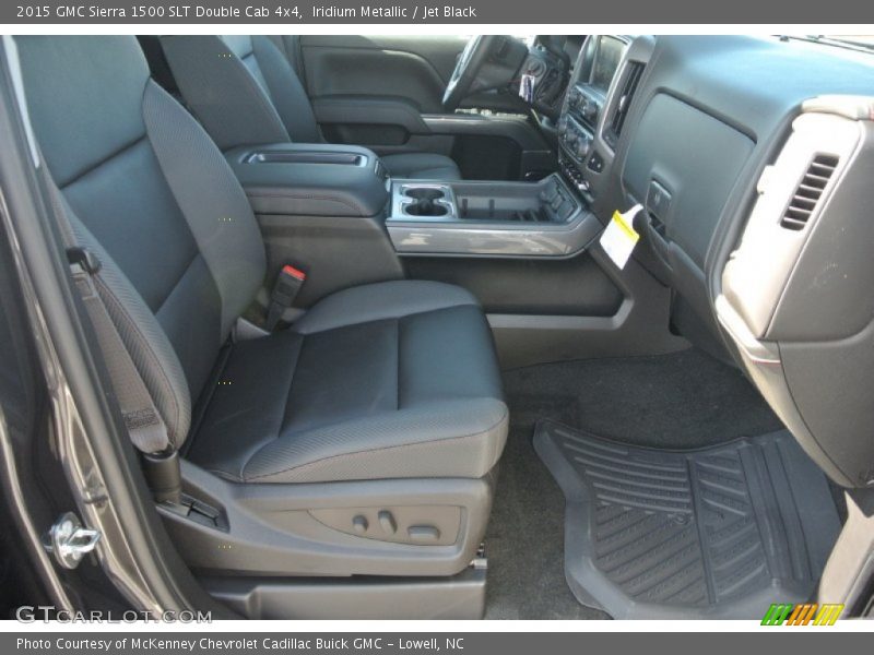 Iridium Metallic / Jet Black 2015 GMC Sierra 1500 SLT Double Cab 4x4