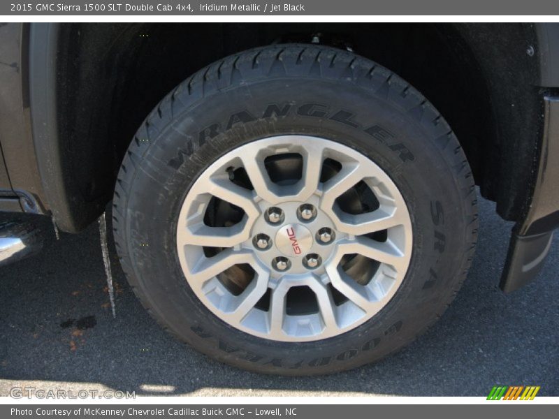 Iridium Metallic / Jet Black 2015 GMC Sierra 1500 SLT Double Cab 4x4
