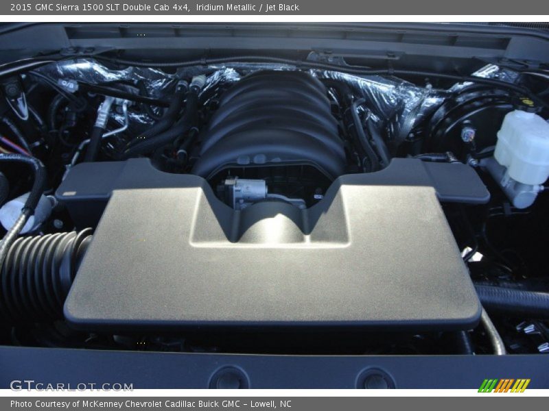 Iridium Metallic / Jet Black 2015 GMC Sierra 1500 SLT Double Cab 4x4