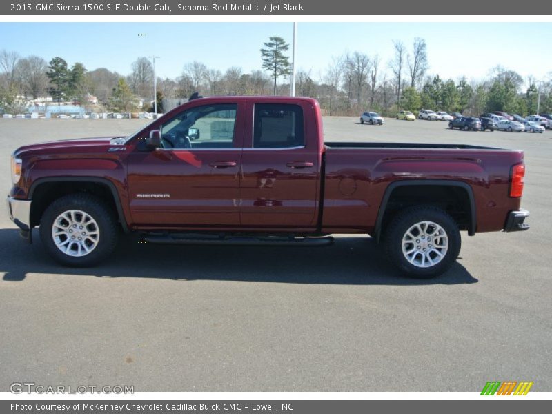 Sonoma Red Metallic / Jet Black 2015 GMC Sierra 1500 SLE Double Cab