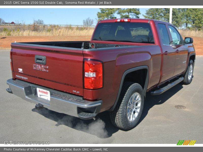 Sonoma Red Metallic / Jet Black 2015 GMC Sierra 1500 SLE Double Cab