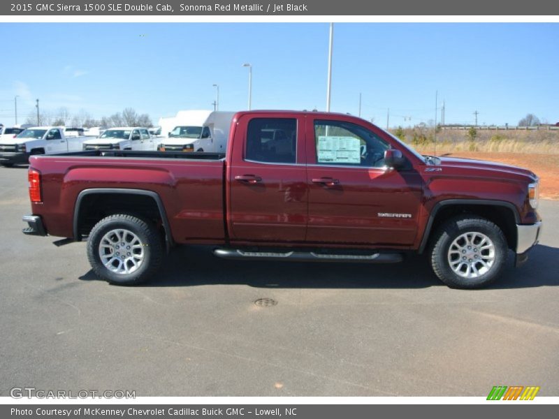 Sonoma Red Metallic / Jet Black 2015 GMC Sierra 1500 SLE Double Cab