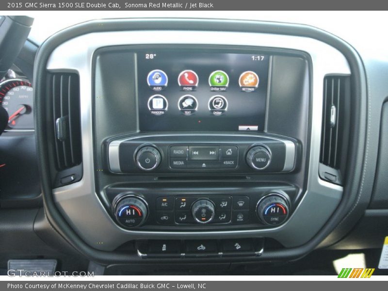 Sonoma Red Metallic / Jet Black 2015 GMC Sierra 1500 SLE Double Cab