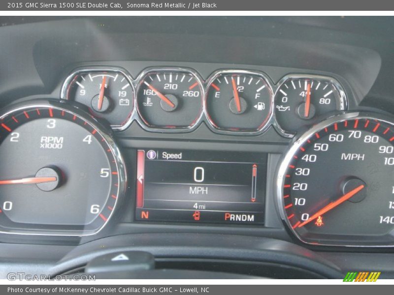 Sonoma Red Metallic / Jet Black 2015 GMC Sierra 1500 SLE Double Cab