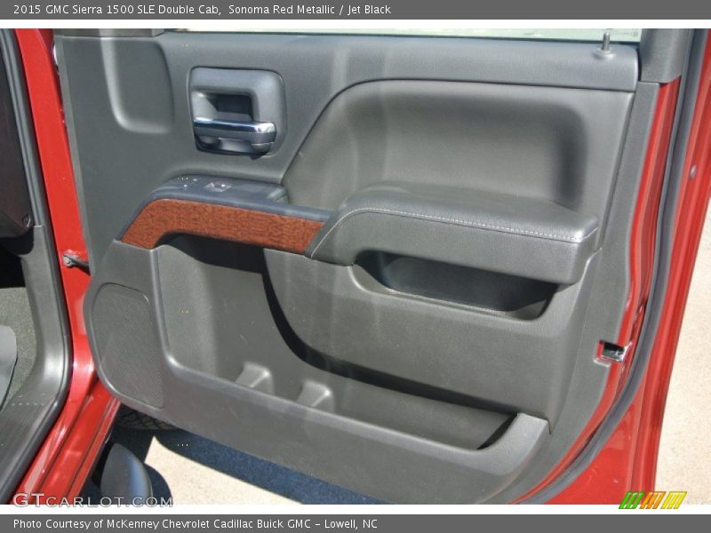 Sonoma Red Metallic / Jet Black 2015 GMC Sierra 1500 SLE Double Cab