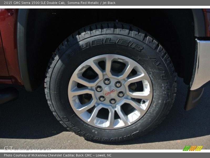 Sonoma Red Metallic / Jet Black 2015 GMC Sierra 1500 SLE Double Cab