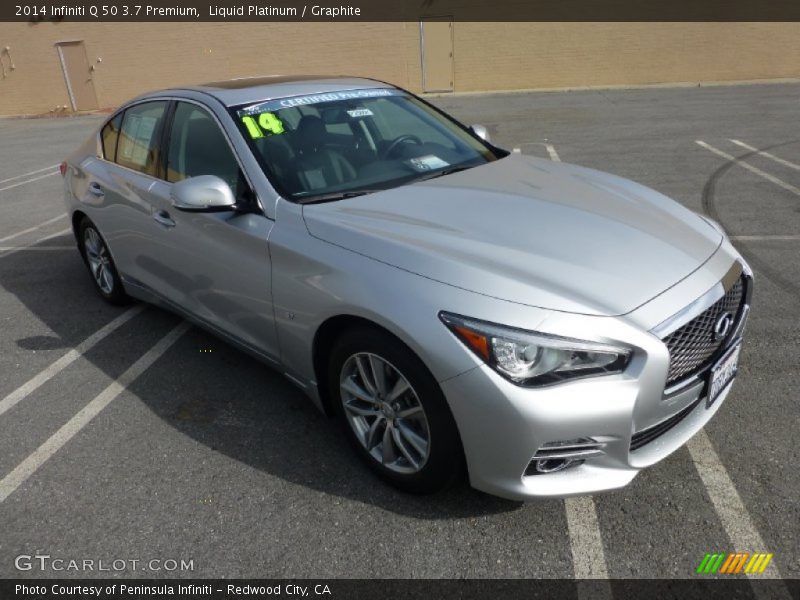 Liquid Platinum / Graphite 2014 Infiniti Q 50 3.7 Premium