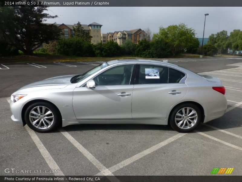 Liquid Platinum / Graphite 2014 Infiniti Q 50 3.7 Premium