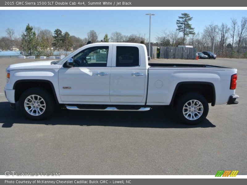 Summit White / Jet Black 2015 GMC Sierra 1500 SLT Double Cab 4x4