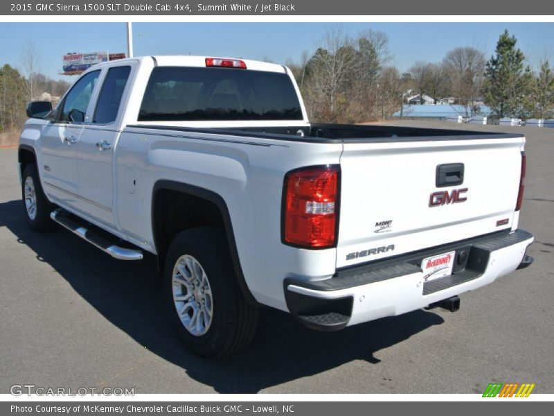 Summit White / Jet Black 2015 GMC Sierra 1500 SLT Double Cab 4x4