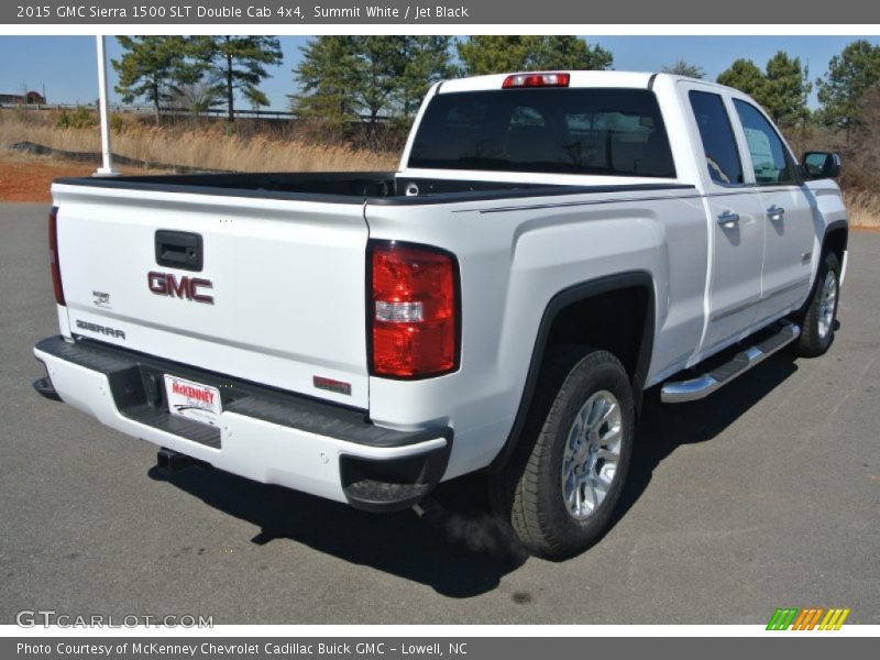Summit White / Jet Black 2015 GMC Sierra 1500 SLT Double Cab 4x4
