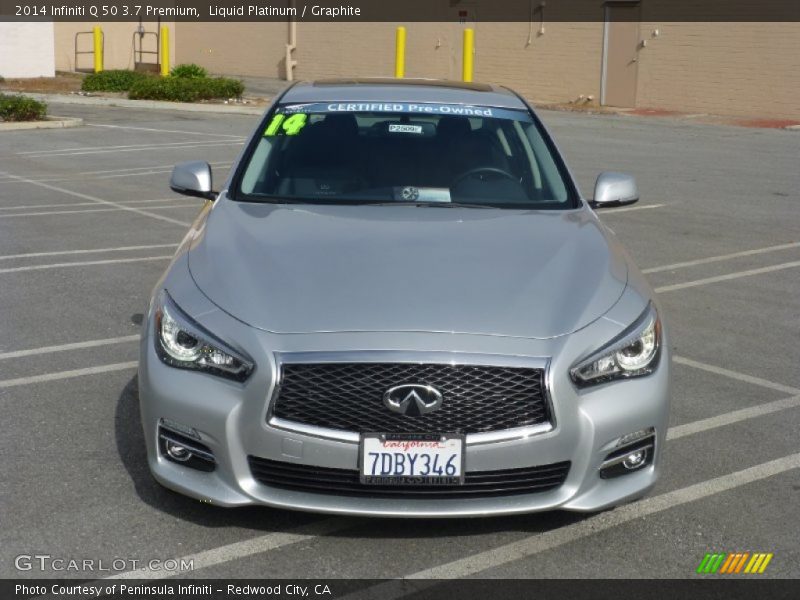 Liquid Platinum / Graphite 2014 Infiniti Q 50 3.7 Premium