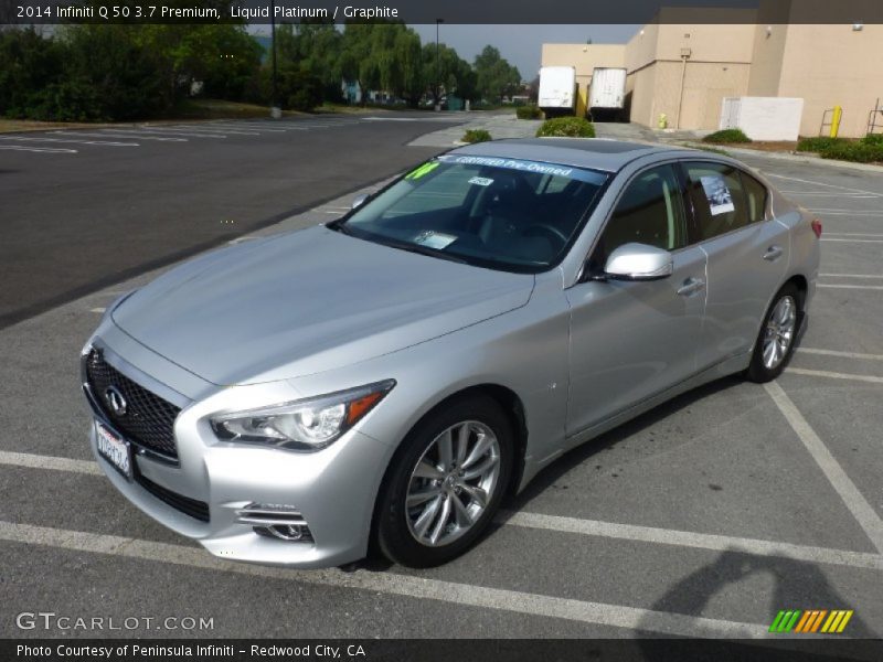 Liquid Platinum / Graphite 2014 Infiniti Q 50 3.7 Premium