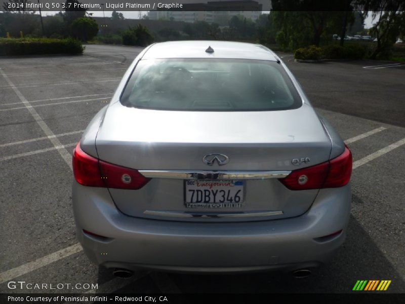Liquid Platinum / Graphite 2014 Infiniti Q 50 3.7 Premium