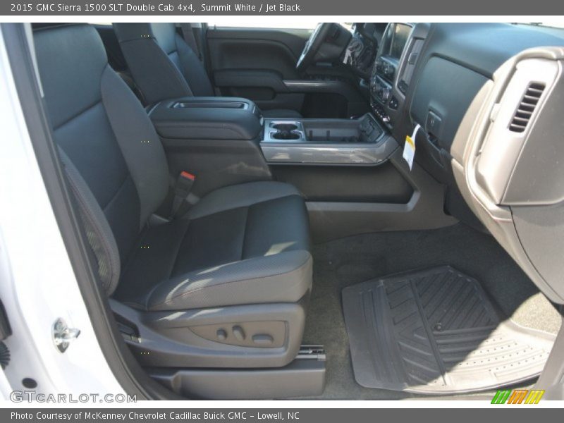 Summit White / Jet Black 2015 GMC Sierra 1500 SLT Double Cab 4x4