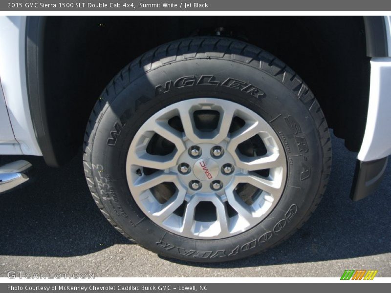 Summit White / Jet Black 2015 GMC Sierra 1500 SLT Double Cab 4x4