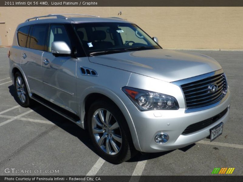 Liquid Platinum / Graphite 2011 Infiniti QX 56 4WD