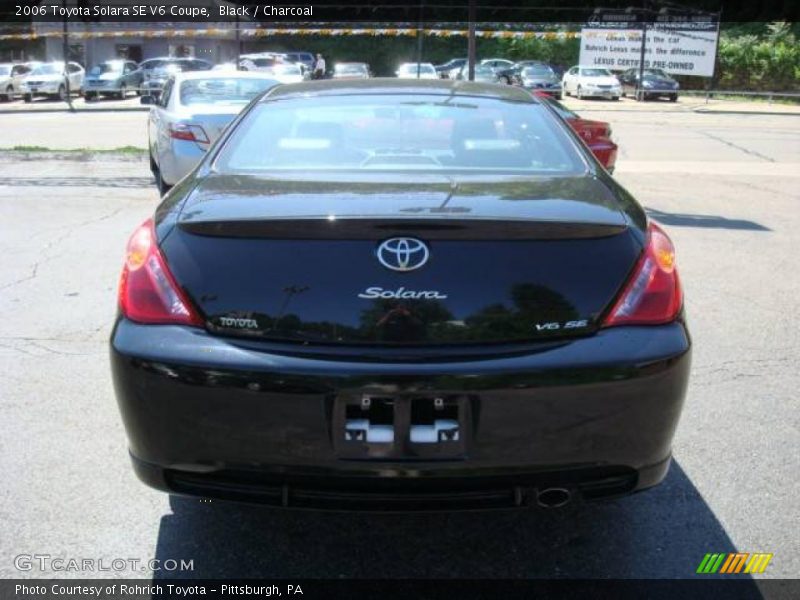 Black / Charcoal 2006 Toyota Solara SE V6 Coupe