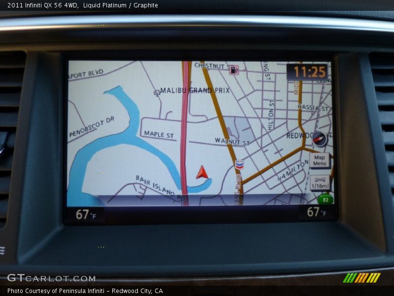 Liquid Platinum / Graphite 2011 Infiniti QX 56 4WD