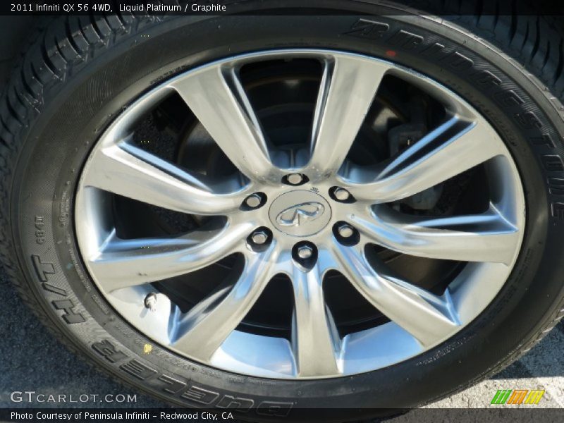 Liquid Platinum / Graphite 2011 Infiniti QX 56 4WD