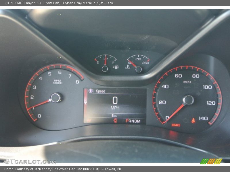 Cyber Gray Metallic / Jet Black 2015 GMC Canyon SLE Crew Cab