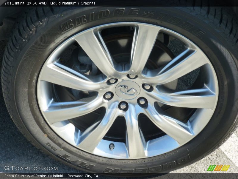 Liquid Platinum / Graphite 2011 Infiniti QX 56 4WD