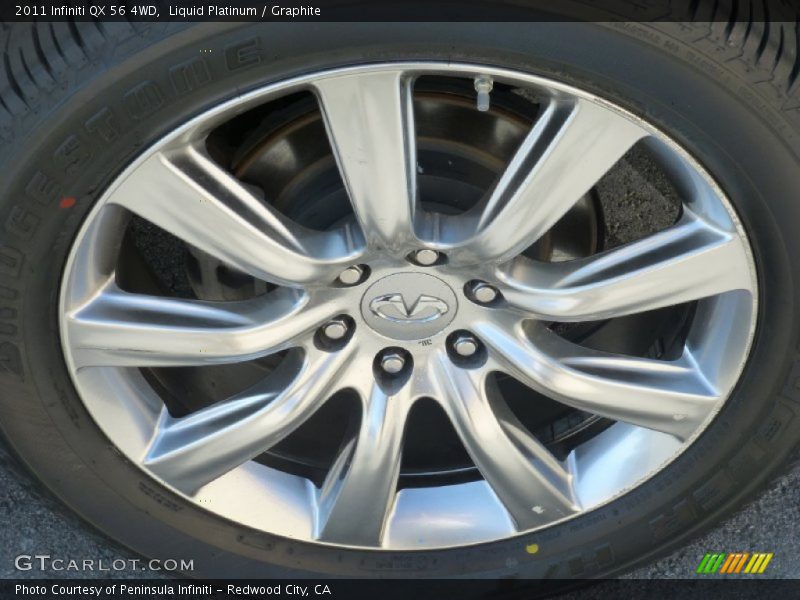 Liquid Platinum / Graphite 2011 Infiniti QX 56 4WD