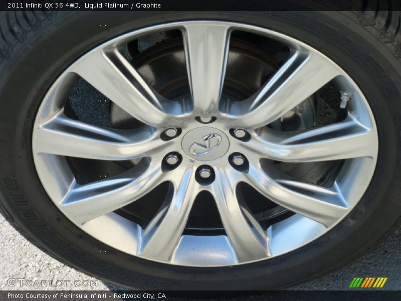 Liquid Platinum / Graphite 2011 Infiniti QX 56 4WD