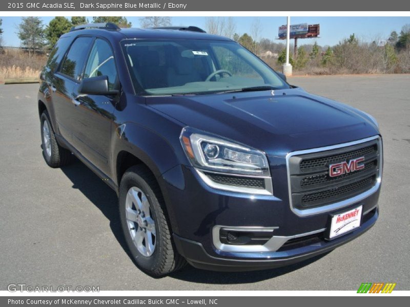 Dark Sapphire Blue Metallic / Ebony 2015 GMC Acadia SLE