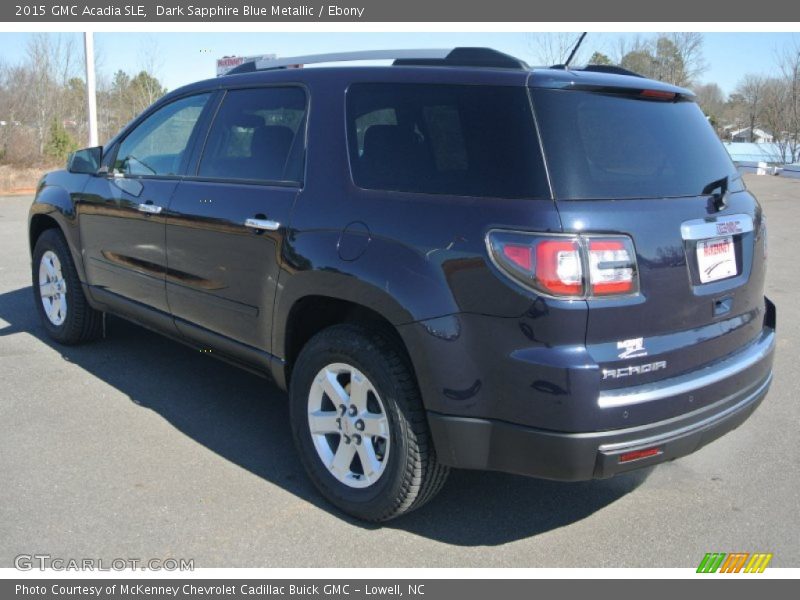 Dark Sapphire Blue Metallic / Ebony 2015 GMC Acadia SLE