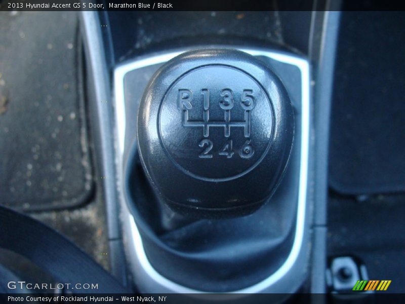 Marathon Blue / Black 2013 Hyundai Accent GS 5 Door