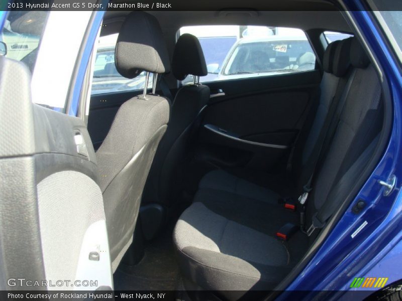 Marathon Blue / Black 2013 Hyundai Accent GS 5 Door