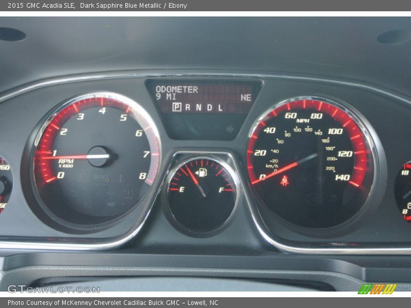 Dark Sapphire Blue Metallic / Ebony 2015 GMC Acadia SLE
