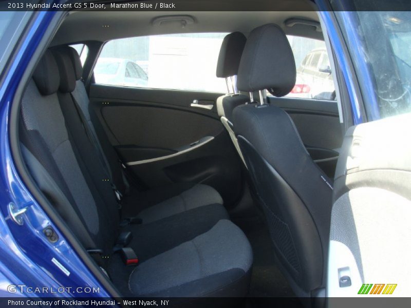 Marathon Blue / Black 2013 Hyundai Accent GS 5 Door