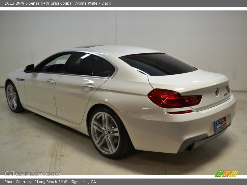 Alpine White / Black 2013 BMW 6 Series 640i Gran Coupe