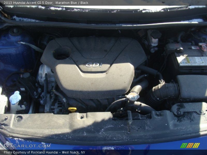 Marathon Blue / Black 2013 Hyundai Accent GS 5 Door