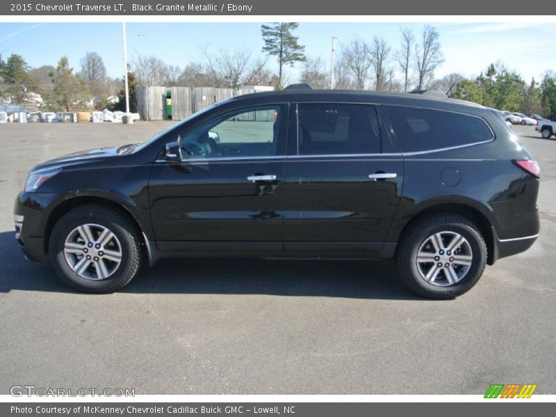 Black Granite Metallic / Ebony 2015 Chevrolet Traverse LT