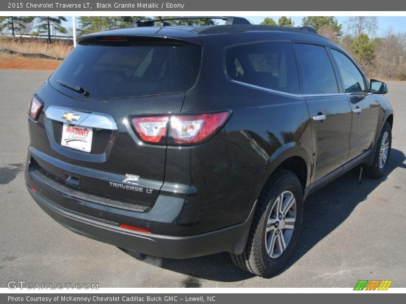 Black Granite Metallic / Ebony 2015 Chevrolet Traverse LT