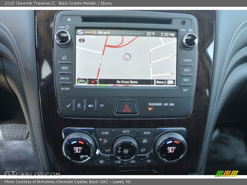 Black Granite Metallic / Ebony 2015 Chevrolet Traverse LT