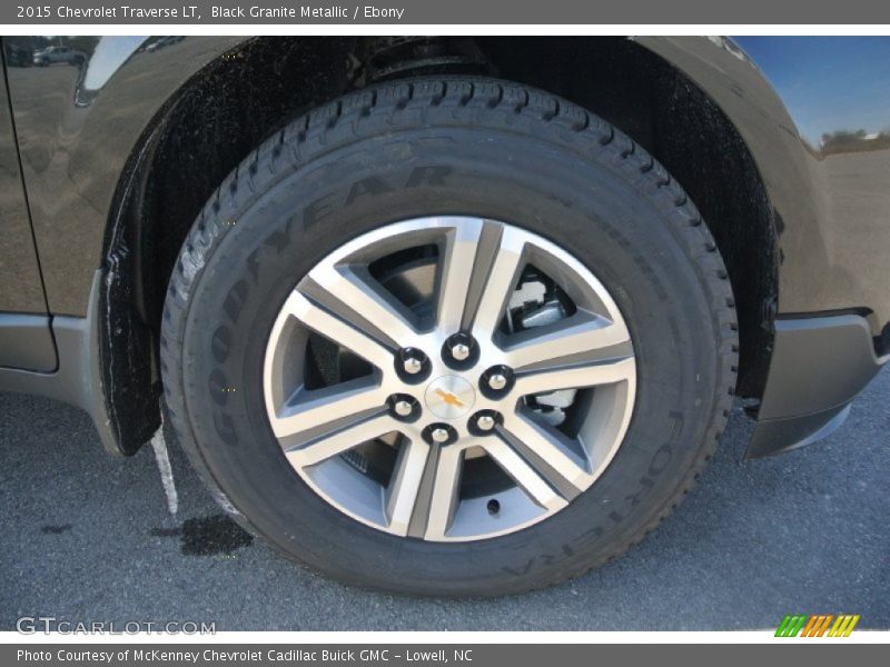 Black Granite Metallic / Ebony 2015 Chevrolet Traverse LT