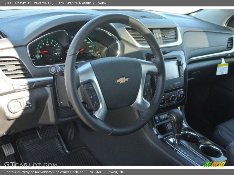 Black Granite Metallic / Ebony 2015 Chevrolet Traverse LT