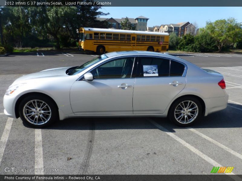 Liquid Platinum / Graphite 2012 Infiniti G 37 Journey Sedan