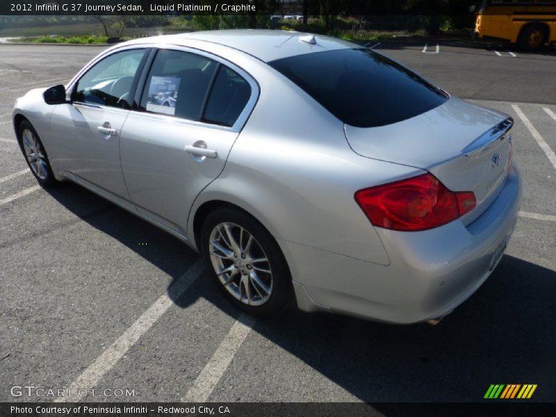 Liquid Platinum / Graphite 2012 Infiniti G 37 Journey Sedan