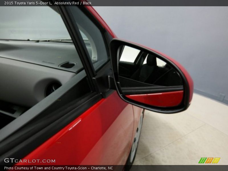 Absolutely Red / Black 2015 Toyota Yaris 5-Door L