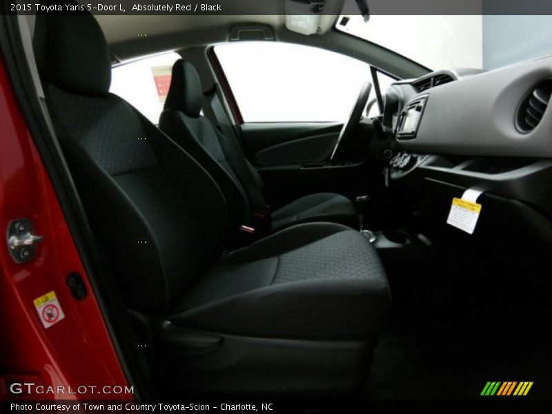 Absolutely Red / Black 2015 Toyota Yaris 5-Door L