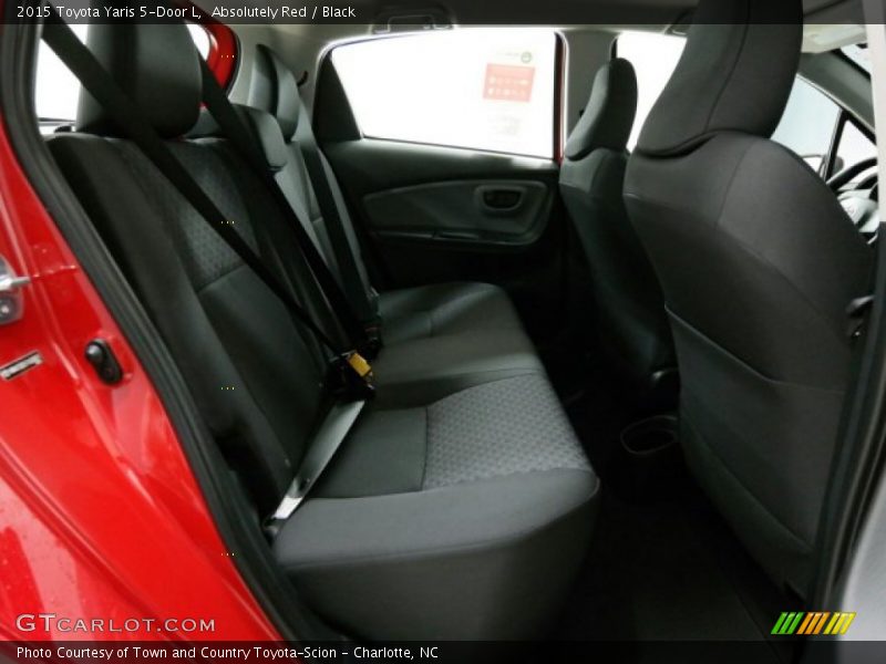 Absolutely Red / Black 2015 Toyota Yaris 5-Door L