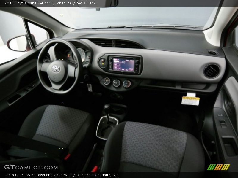 Absolutely Red / Black 2015 Toyota Yaris 5-Door L