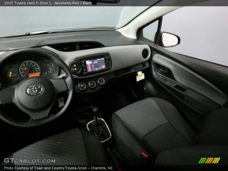 Absolutely Red / Black 2015 Toyota Yaris 5-Door L