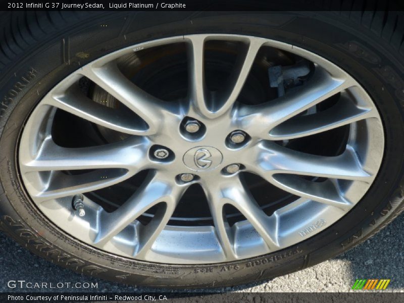 Liquid Platinum / Graphite 2012 Infiniti G 37 Journey Sedan