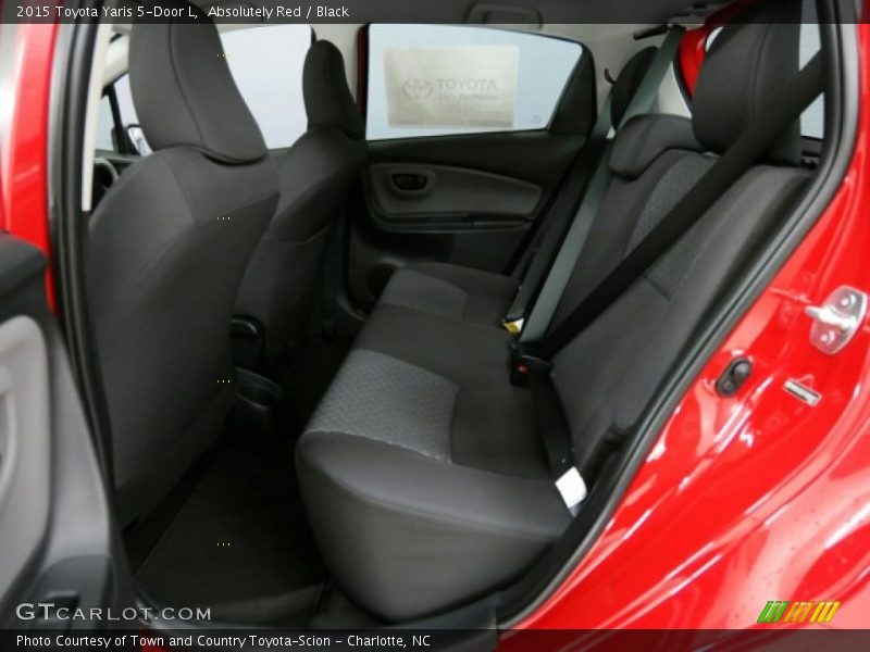 Absolutely Red / Black 2015 Toyota Yaris 5-Door L